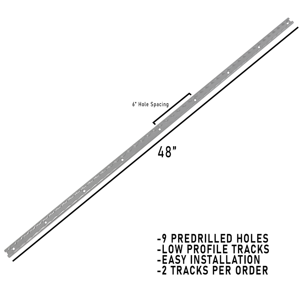UltimateSecure 4-Feet Aluminum Tracks: Set of 2 - 1600 lbs Load Capacity