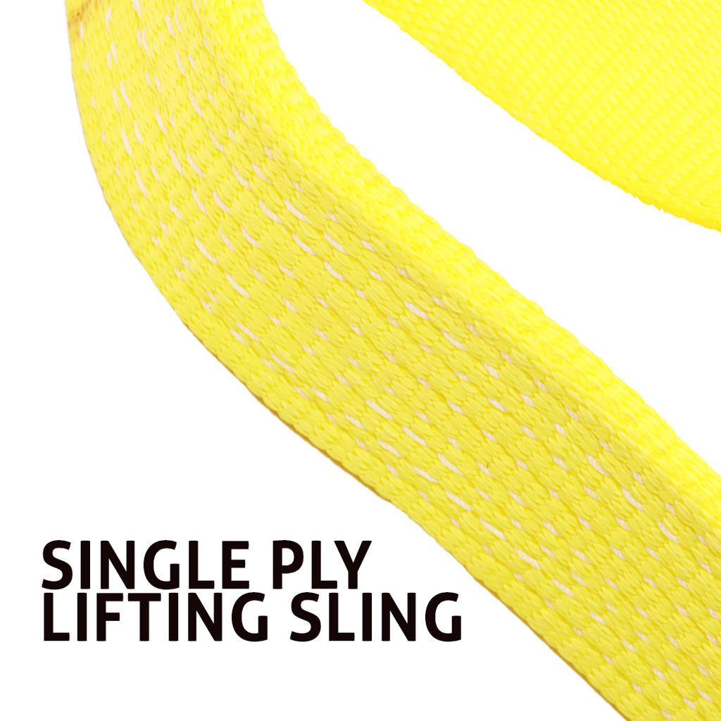 Heavy Duty 2" Lifting Sling with Reinforced Twisted Loop Eyes