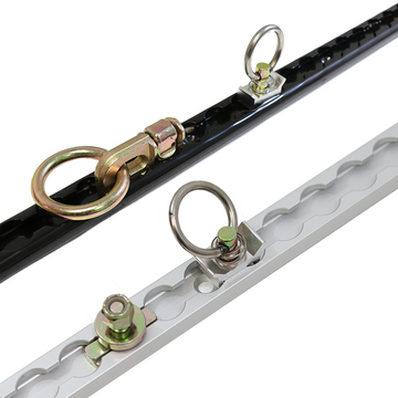 4' L Track Tie Down System - Black - 0