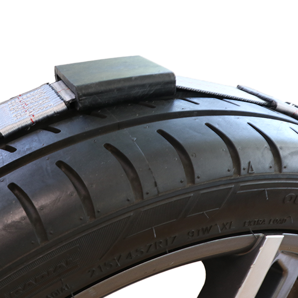 GuardianGrip 2" Wheel Tie Down Rubber Protector Blocks - Set of 3