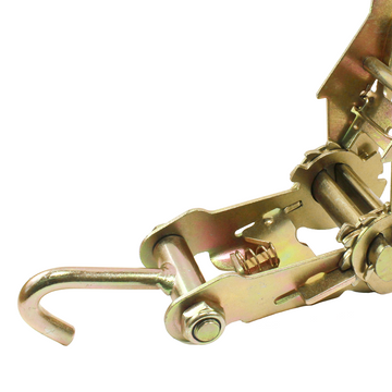 DuoForce 2" Ratchet Buckle with Single J Wire Hook: 3,000 lbs. Load Capacity - 0