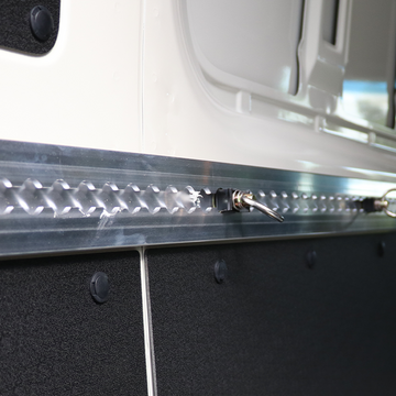 MaxSecure 6-Inch Aluminum Logistic Tracks: Set of 4 - 2200 lbs Load Capacity - 0