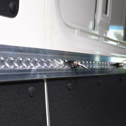 MaxSecure 1-Foot Aluminum Logistic Tracks: Set of 2 - 2200 lbs Load Capacity