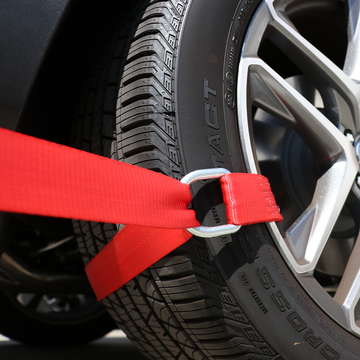 2" x 10' Pro Red Refined Auto Lasso Tie Downs - Set of 4 - 0