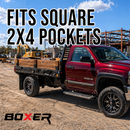 BoxerTool 2x4 Truck Stake Square Sleeve 2 Pack: Elevate Your Hauling with Premium 2x4 Wooden Stakes Enhancement-5