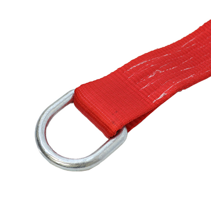 2" x 10' Pro Red Refined Auto Tie Down Set of 4 with Forged D Ring