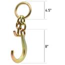 Dual Duty Tow Hook Cluster: 5400lb Capacity, J & T Hooks-3