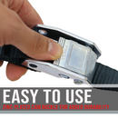 Boxer SecureMax Pro: Ultra-Grip 1" x 6' Cam Buckle Motorcycle Soft Tie Straps with Heavy Duty S Hook-6