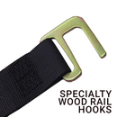 2" x 16' Ratchet Buckle Logistic Tie-Down for Wood Slat Box Trucks – 1,200lb WLL-4