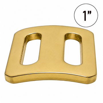 1" Bent Slide Bar Tie Down Webbing Adjuster - 3300lb Break Strength - Easy Grip, Low Profile
