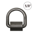 Heavy Duty 5/8" Weld-On Forged Lashing D-Ring with Mounting Bracket-1