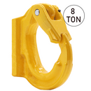 Heavy-Duty 8-Ton Weld-On Forged Anchor Hooks with Safety Latch - G80 Construction-1
