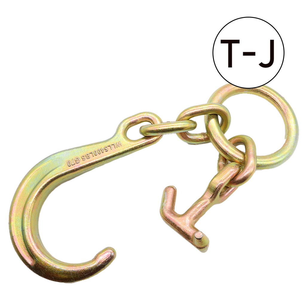 Dual Duty Tow Hook Cluster: 5400lb Capacity, J & T Hooks