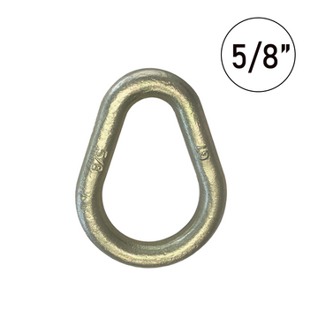 High Visibility 5/8" Forged Pear Ring Towing Recovery Shackle