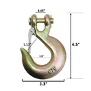 Grade 70 35" Trailer Safety Chain with 3/8" Clevis Hook-3
