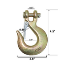 Grade 70 35" Trailer Safety Chain with 5/16" Clevis Hook-3