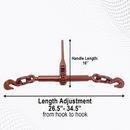 3/8" x 20' Grade 70 Transport Chain and Binder Kit-3
