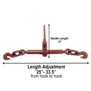 5/16" x 20' Grade 70 Transport Chain and Binder Kit-4
