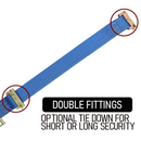 Boxer SecurePro Max 2" x 20' Ratchet E Track Straps with Triple E-Fittings – 3X Anchor Points for Ultimate Load Stability - 4400 lbs.-4