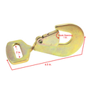 2" Twisted Snap Hook: 10,000 lb. Pro-Grade Tie-Down Security in Yellow Chrome-3