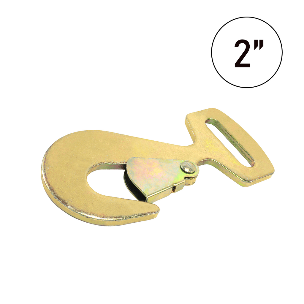 2" Slim Profile Safety Snap Hook - 10,000 lbs Breaking Strength