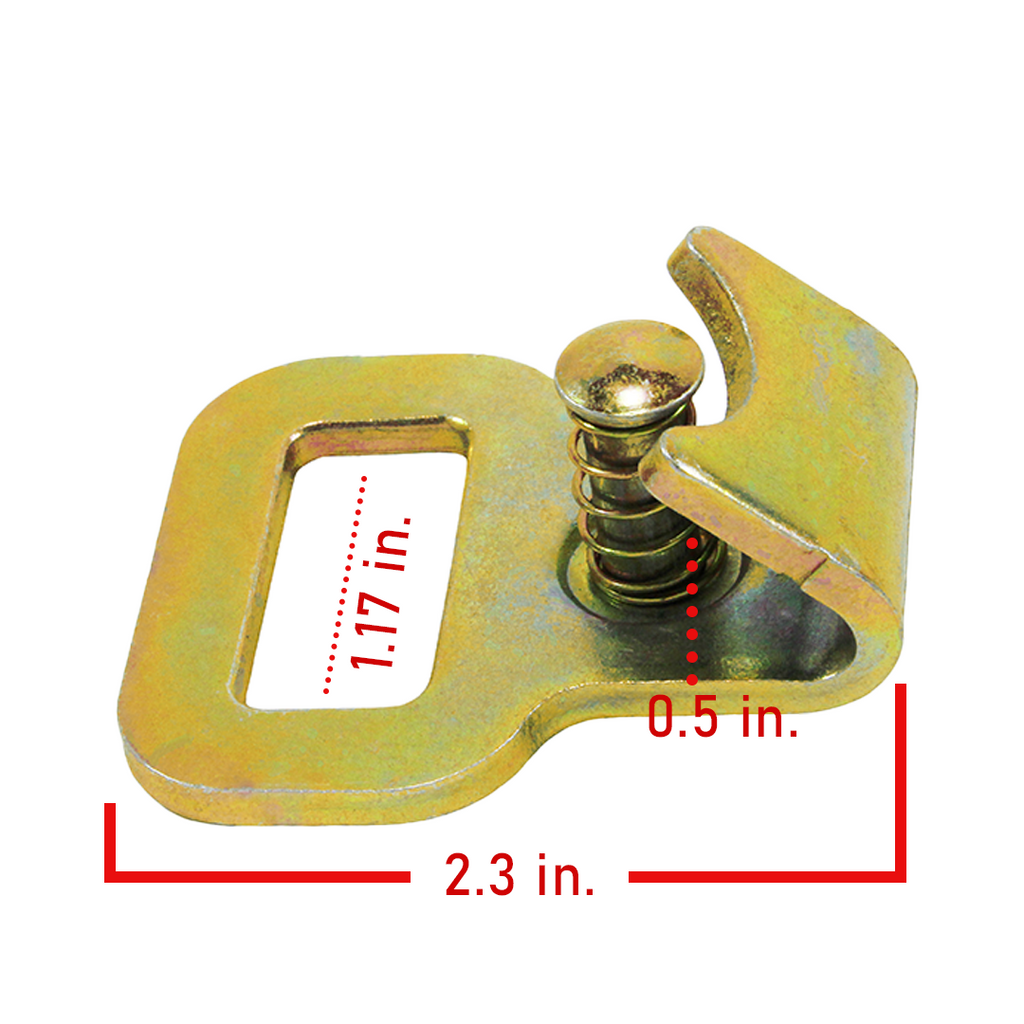 1" Push-Button Safety Hook - 3300 lbs Break Strength