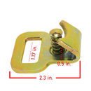 1" Flat Spring-Action Snap Hook - 3,300 lbs Breaking Strength-3