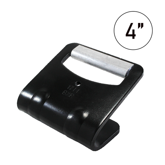 4" Flat Hook with Abrasive Protector - 16,200 lbs. Breaking Strength