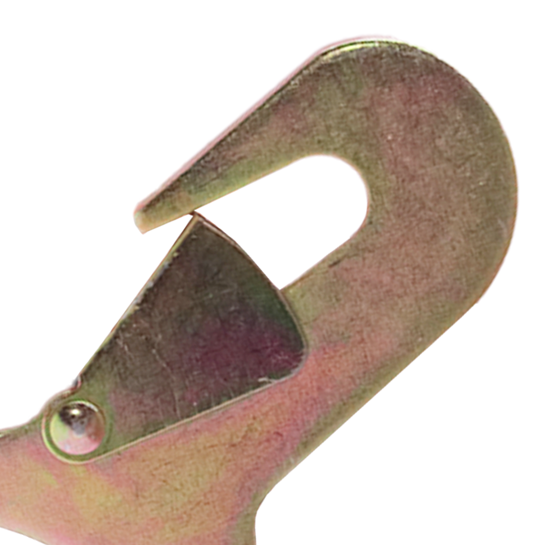 Heavy-Duty 3" Snap Flat Hook with Safety Latch - 15,000 lbs Breaking Strength