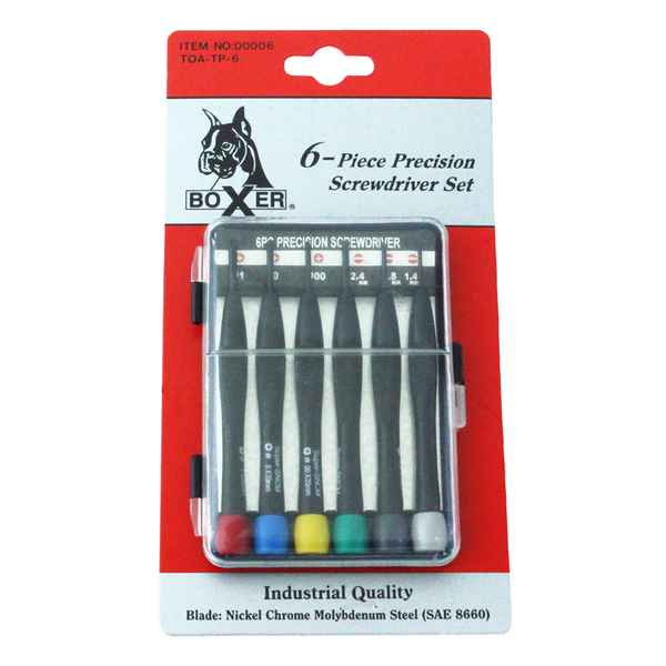 Boxer Signature Series 6Piece Tamper Proof Precision Screwdrivers Boxer Tools