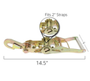 Boxer RoadMaster 2-Point Tire Holder with Snap Hooks: Heavy-Duty 10,000 lbs.-3