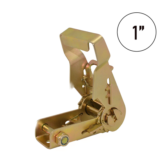 1" Heavy-Duty Ratchet Buckle with Pin – 3,000 lb Breaking Strength
