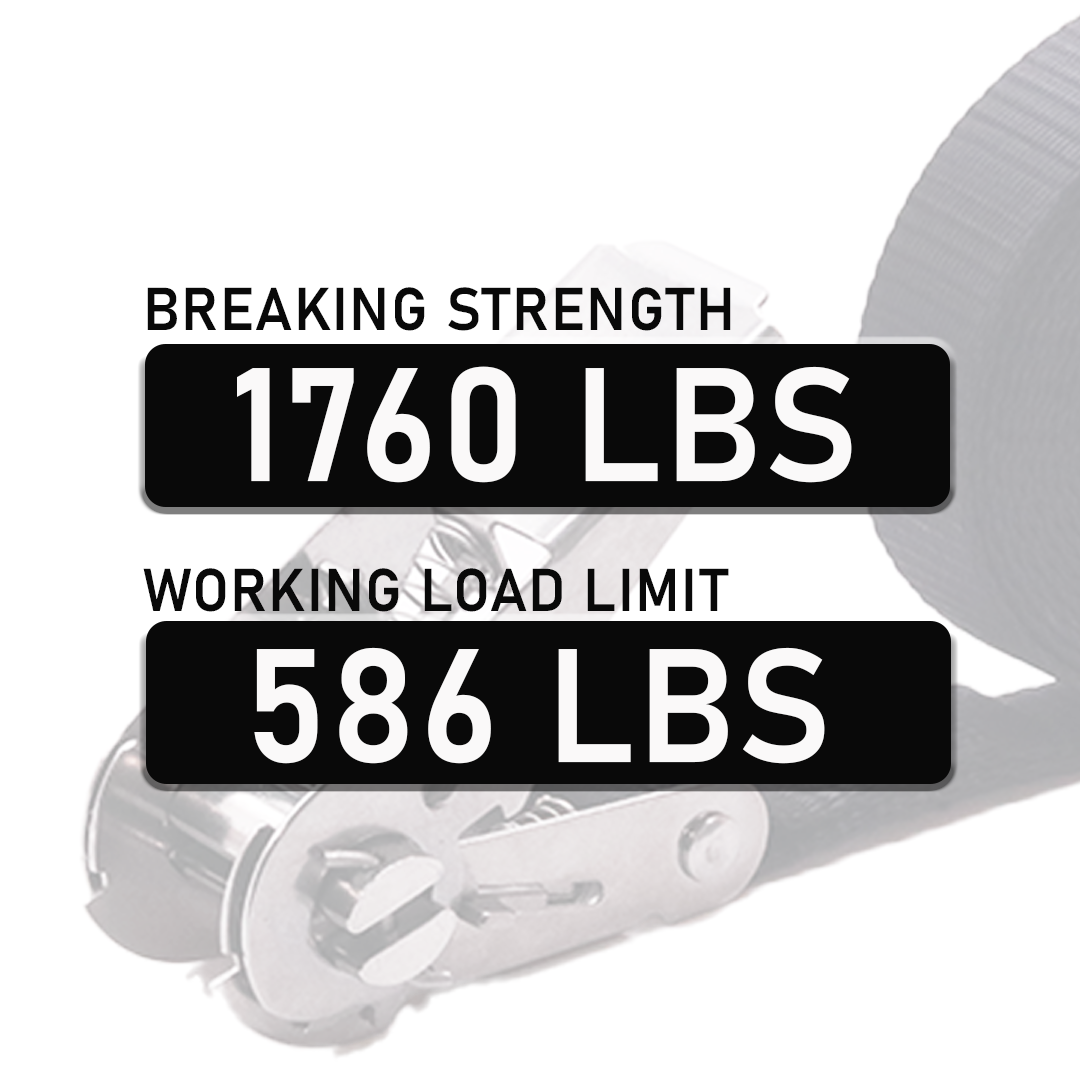 Stainless Steel 1" Ratchet Buckle - 1,760 lbs. Breaking Strength