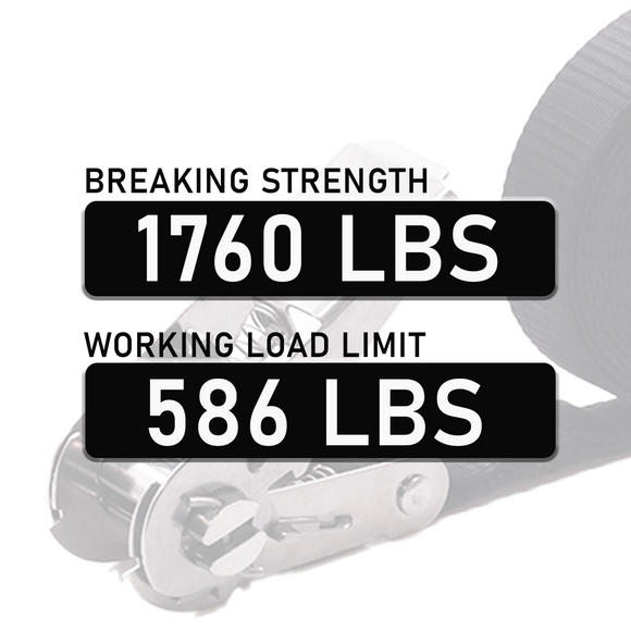 Stainless Steel 1" Thumb Ratchet Buckle - 1,760 lbs. Breaking Strength