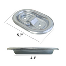 Recessed Mount Contoured Shape with 1.5" D Ring-4