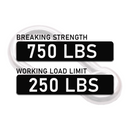 Stainless Steel 1" Carabiner Snap Hooks - 750 lbs. Breaking Strength-3