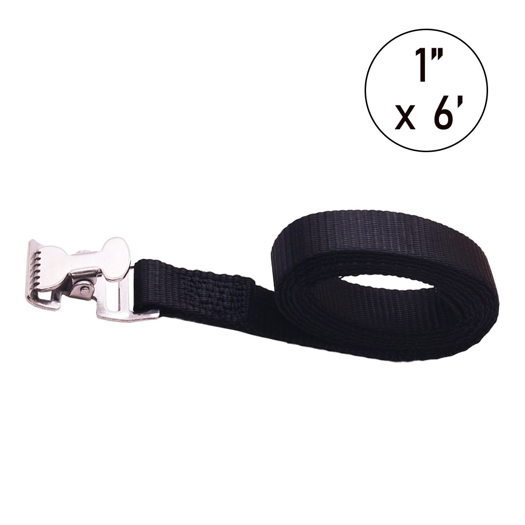 1" x 6' Endless Utility Tie-Down with a Stainless Steel Alligator Buckle
