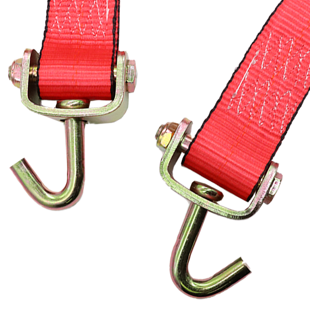 Boxer EliteGrip Pro 2" x 8' Premium Wheel Basket Tire Holder with Swivel J Hooks and High-Performance Rubber Sleeves