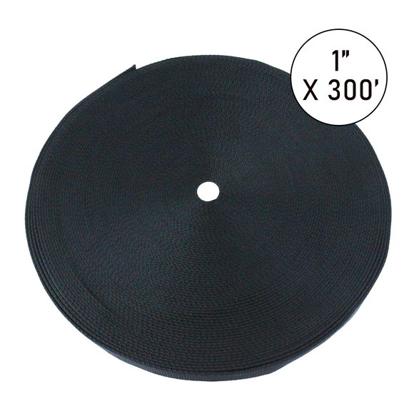 Boxer PolyPro 1" x 300' Polyester Tie Down Webbing Roll - 2,500 lbs Breaking Strength