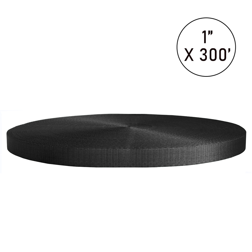 Boxer PolyPro 1" Polyester Webbing Roll - 4,000lb Break Strength for Tie Downs (300ft, Multi-Color)