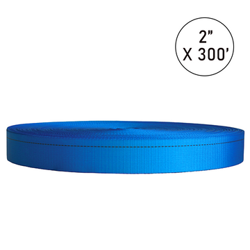 Buy blue Boxer PolyPro 2" x 7,000lb Break Strength Polyester Webbing Roll (300ft)
