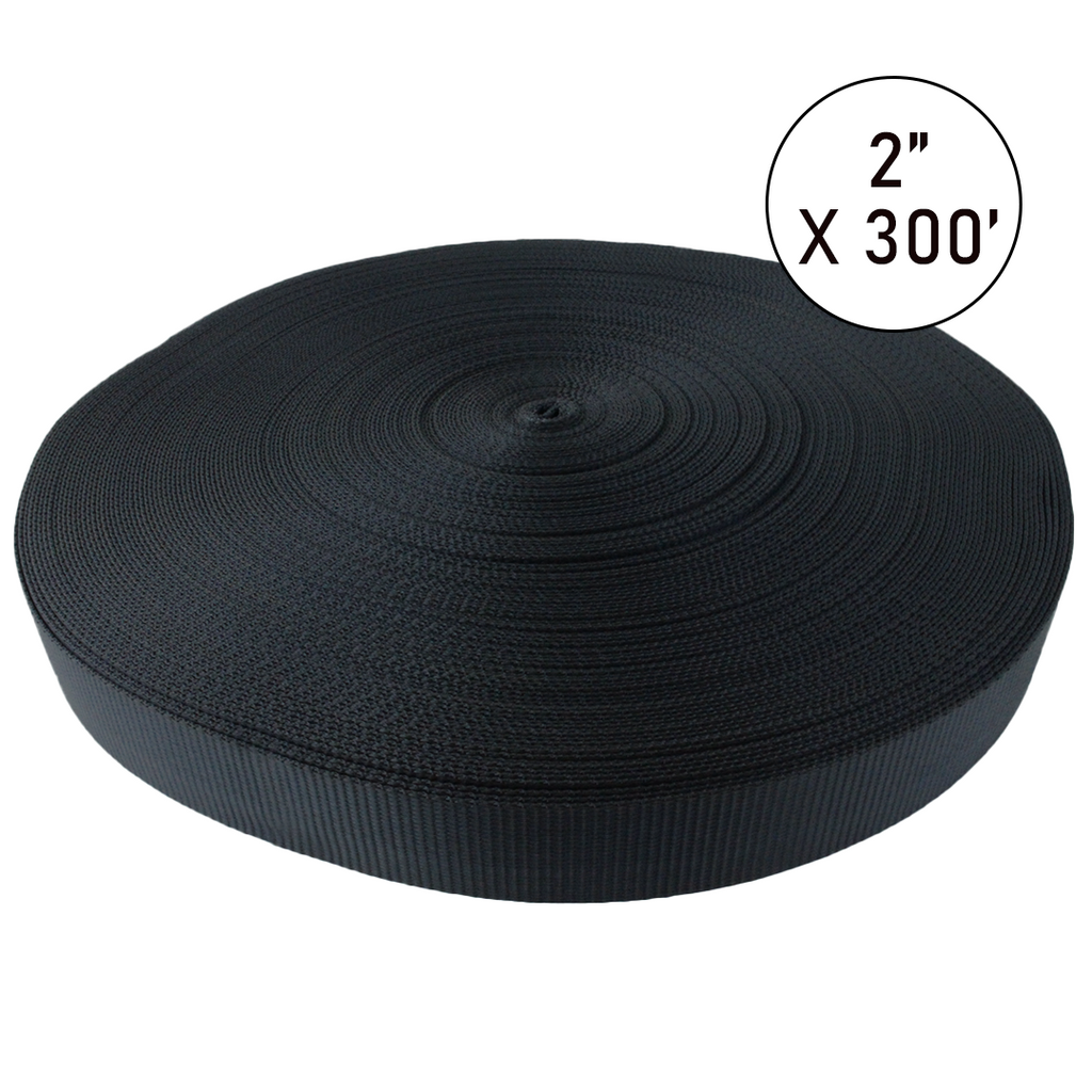 Boxer PolyPro 2" x 12,000 lb Break Strength Polyester Webbing Roll (300 ft)