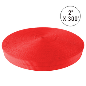 Boxer PolyPro 2" x 12,000 lb Break Strength Polyester Webbing Roll (300 ft) - 0