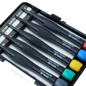 Boxer Signature Series: 5-Piece Star Tamper Proof Precision Screwdriver Set - 0