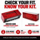 12V LED Low Profile Trailer Tail Light Kit – Driver & Passenger Side-5