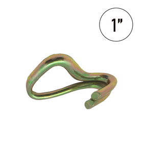 1 Inch Twin J Hook - 3300 lb Breaking Strength Double J Hook for Improved Load Security