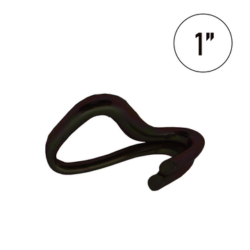 Buy black 1 Inch Twin J Hook - 3300 lb Breaking Strength Double J Hook for Improved Load Security
