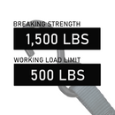 1" Heavy Duty S Hook - 1,500 lbs Breaking Strength, Full PE Coated Tie Down Hook-5