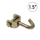 1.5" Swivel J-Hook Tie Down Attachment Hook - 6,600 lbs. Breaking Strength, Yellow Chrome-1