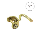 2 Inch 360 Degree Swivel J Hook - Heavy Duty Rotating Tie Down Hook for Secure Loads-1